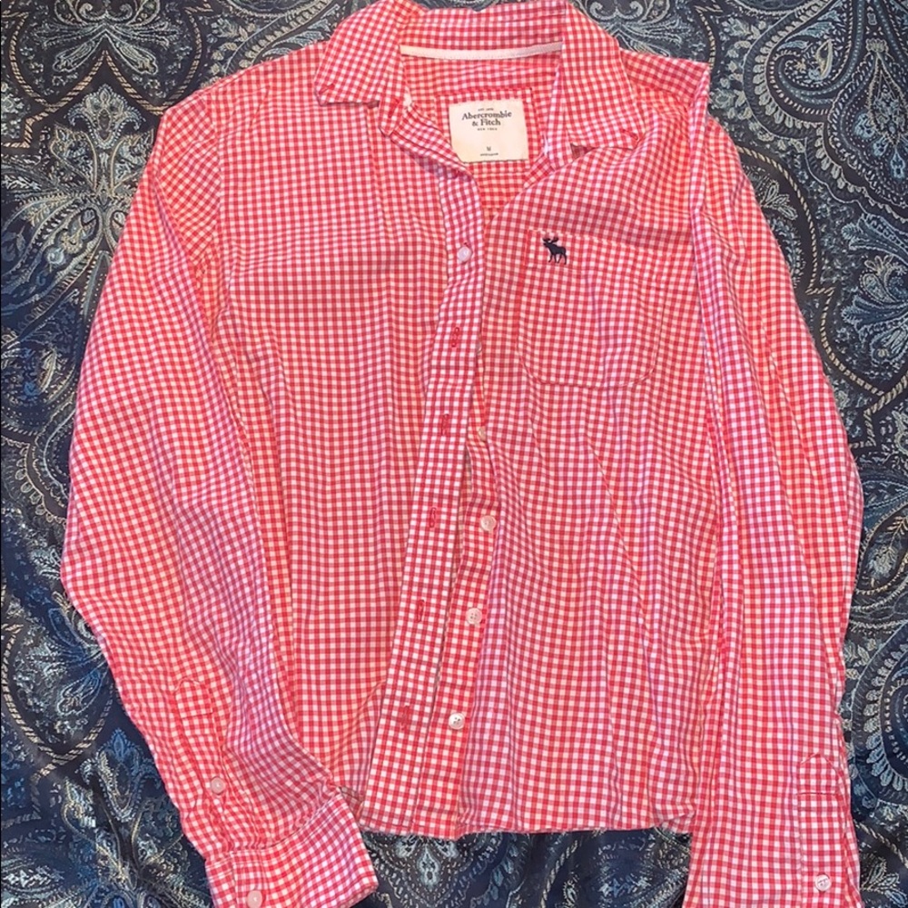 Red & White Plaid Shirt